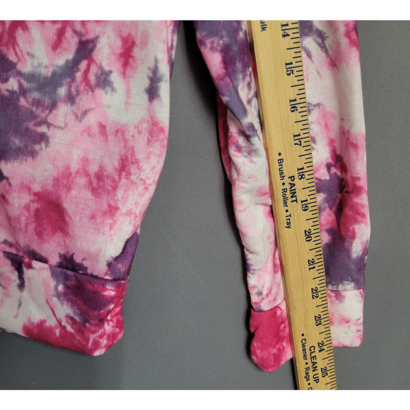 Boobie Brooks Hoodie Top Womens 1X Tie Dye Pink Purple Drawstring New - Picture 8 of 11